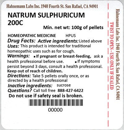 Natrum Sulphuricum 200C 100g - Natrum Sulphuricum 200C 100g